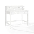 White Writing Desk with Hutch U647