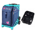 Sport Bag with One Large and Two Mini Utility Pouches Turquoise Frame E218