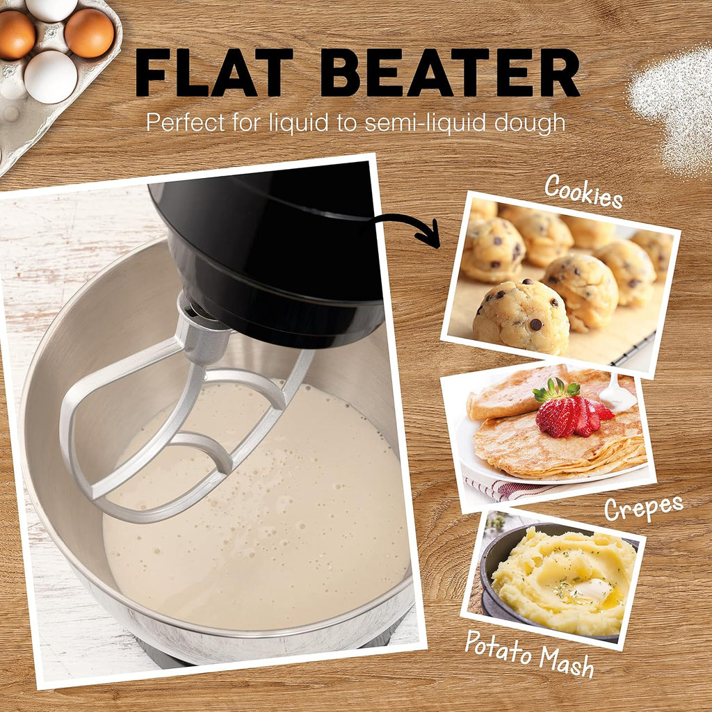 Electric Stand Mixer with Tilt Head, 600 W, 6-Speed, 3 Attachments U67309