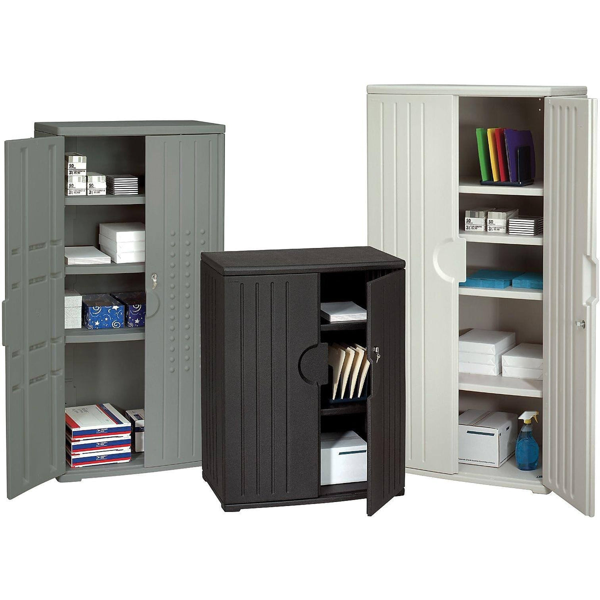 Black 46 in. Storage Cabinet P127
