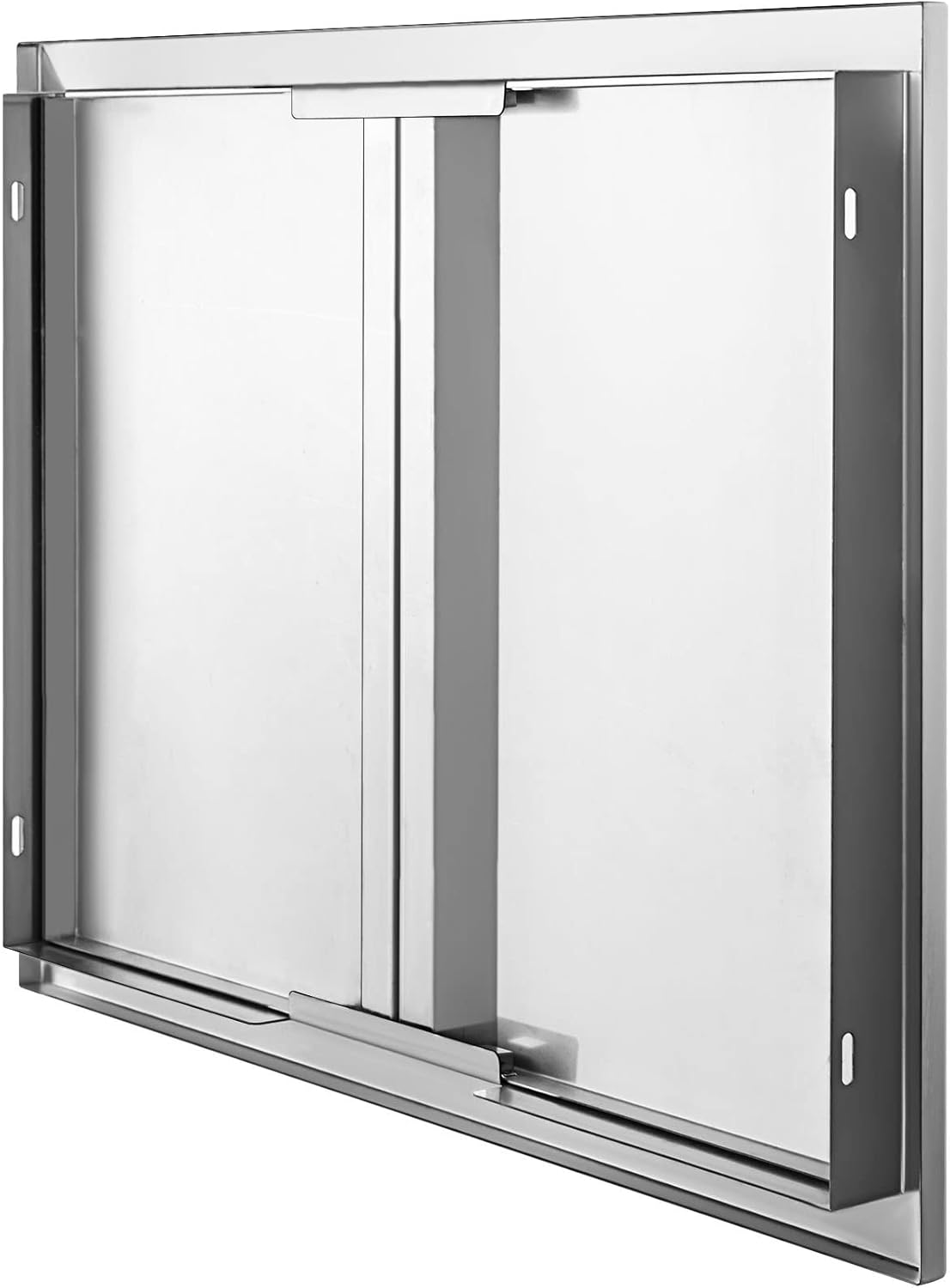 Double BBQ Access Door Stainless Steel with Recessed Handle X64909