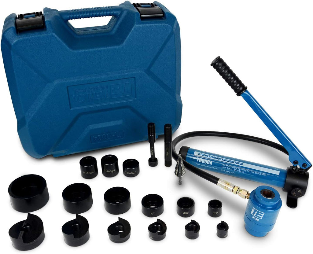 Hydraulic Knockout Punch Electrical Conduit Hole Cutter Set M7413