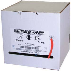 1000ft Cat6 Solid Plenum Cable Red Q8290