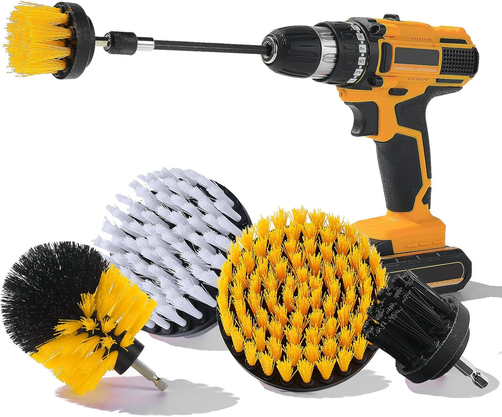Drill Brush Attachment Set with Extend Long Attachment Q95400