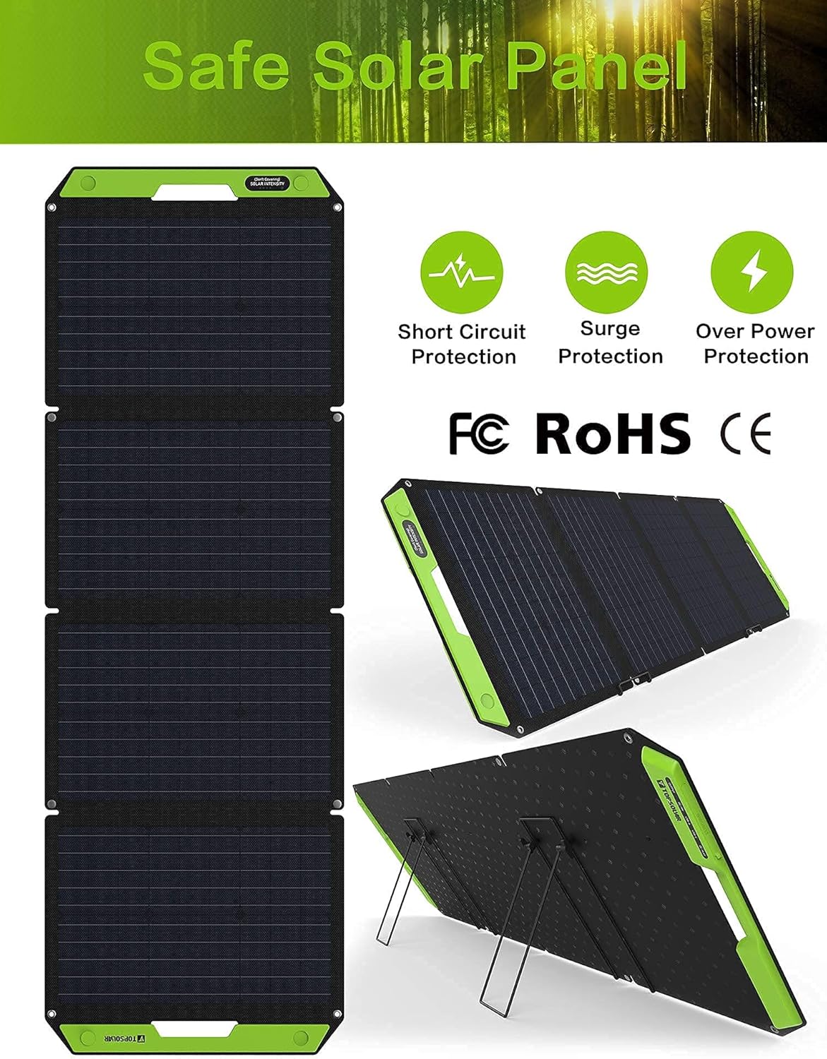 120W Foldable Portable Solar Panel Charger L84494