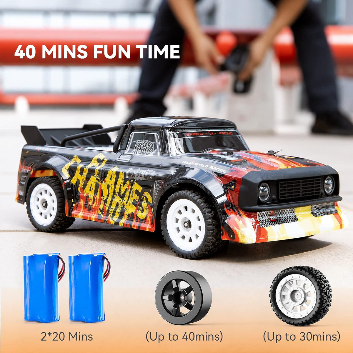 High Speed 4WD Remote Control Rally Car with 2 Batteries E334645