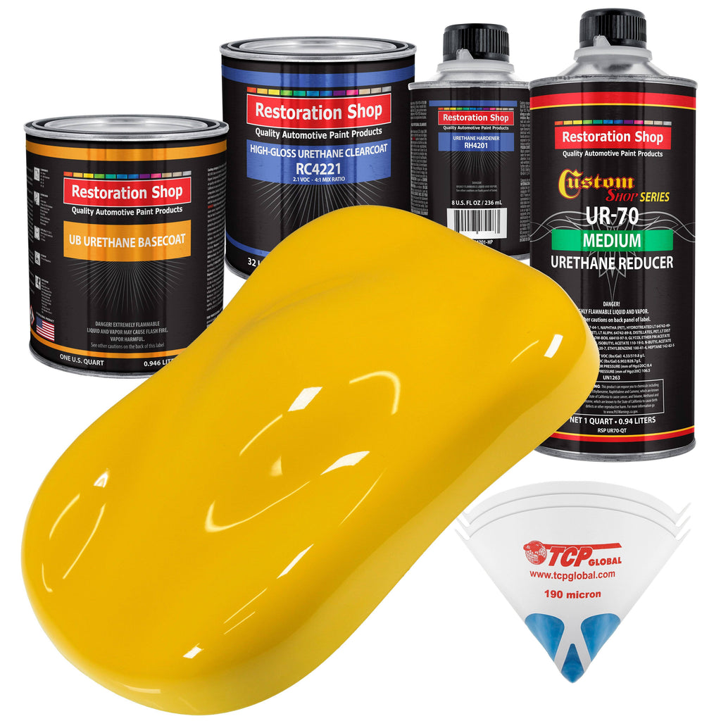 Yellow Urethane Basecoat Clearcoat Car Paint Kit Q73179