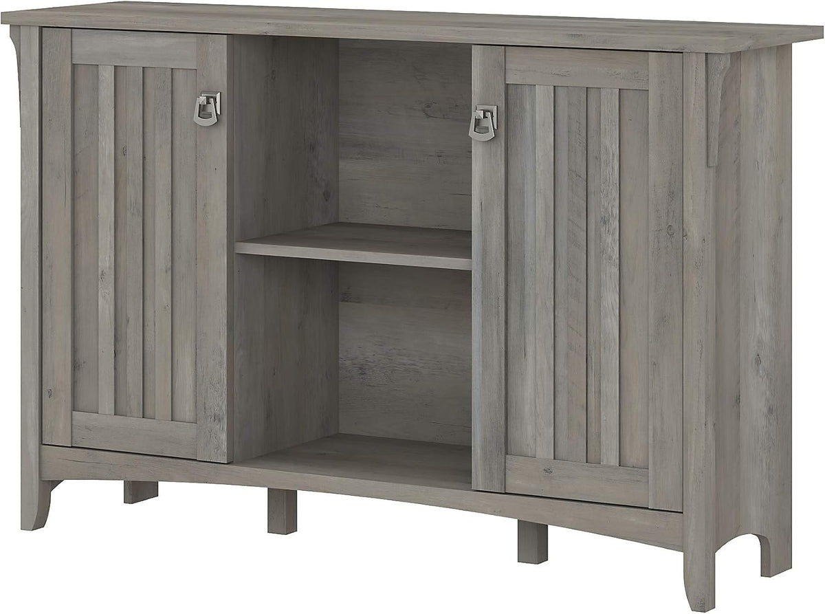 Driftwood Gray Accent Storage Cabinet with Doors S8808