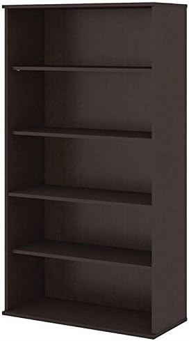 5 Shelf Bookcase in Mocha Cherry C4862