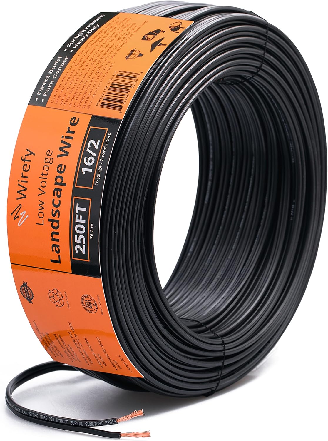 14-Gauge 2-Conductor 250 Feet Landscape Lighting Wire Q9895