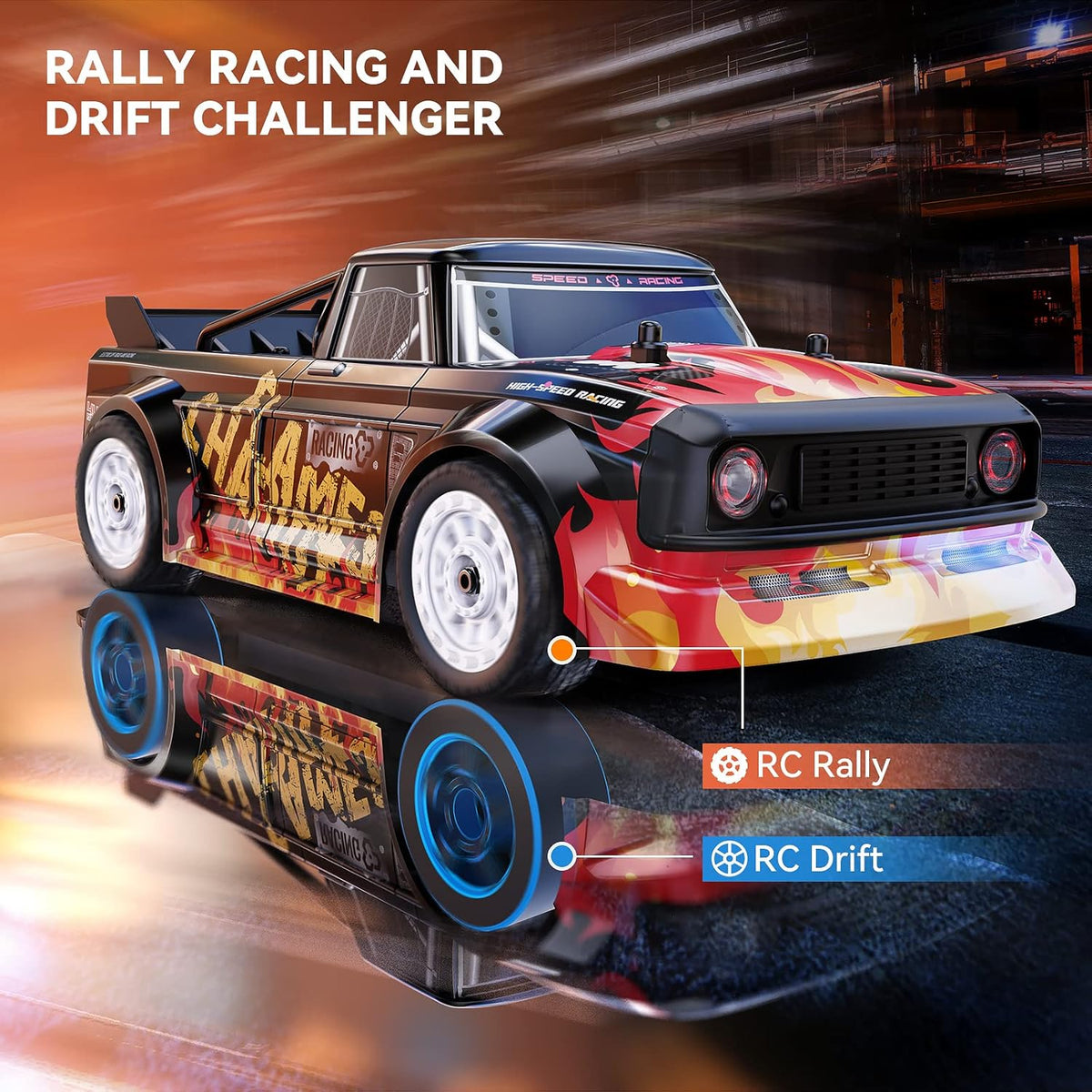 High Speed 4WD Remote Control Rally Car with 2 Batteries E334645