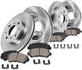 262mm Front 239mm Rear 4 Lug Brake Rotors Ceramic Pads and Clips X471