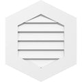 Vertical Peaked Surface Mount PVC Gable Vent P7285