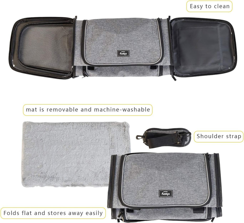 Airline Approved Soft Sided Expandable Collapsible Pet Carrier O6479