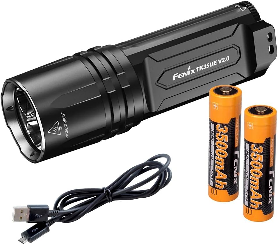 5000 lumens Tactical Flashlight with Batteries and USB Charger D75666