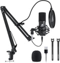 USB Microphone Condenser Cardioid Metal Mic Kit V9833