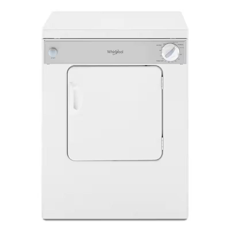 White Compact Electric Vented Dryer O830