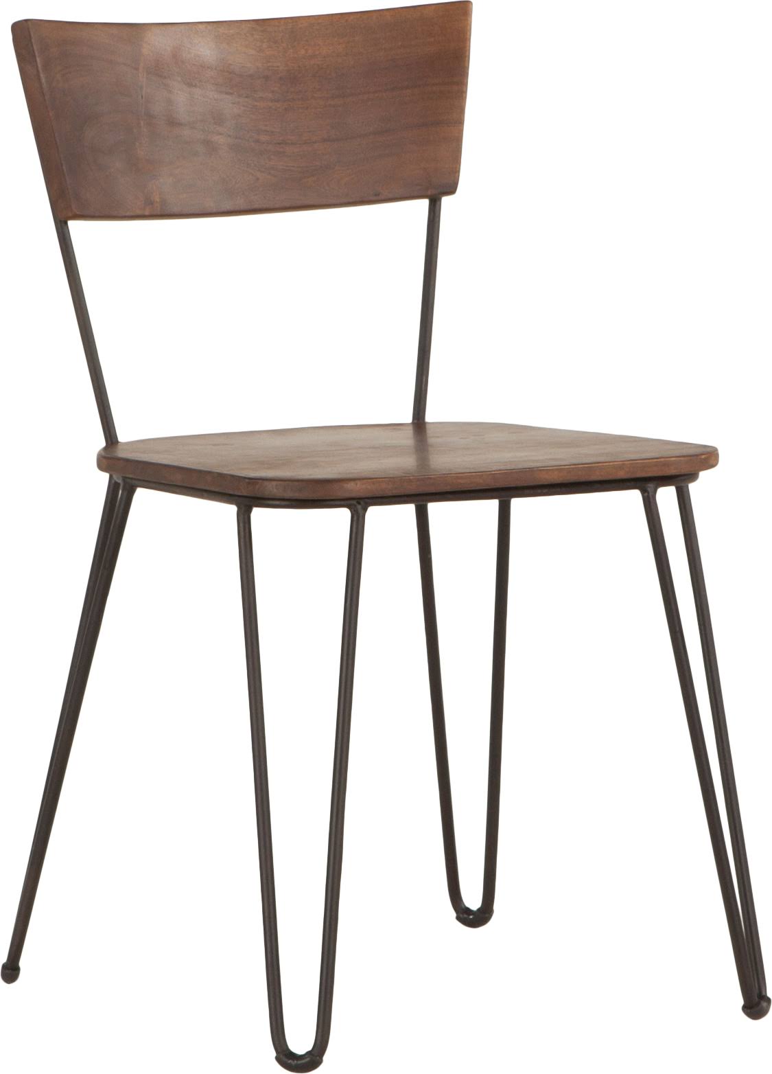 Acacia Wood Walnut Dining Chairs, Set of 2 Y3697