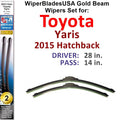 Toyota Yaris Beam Wiper Blades Set of 2 X384