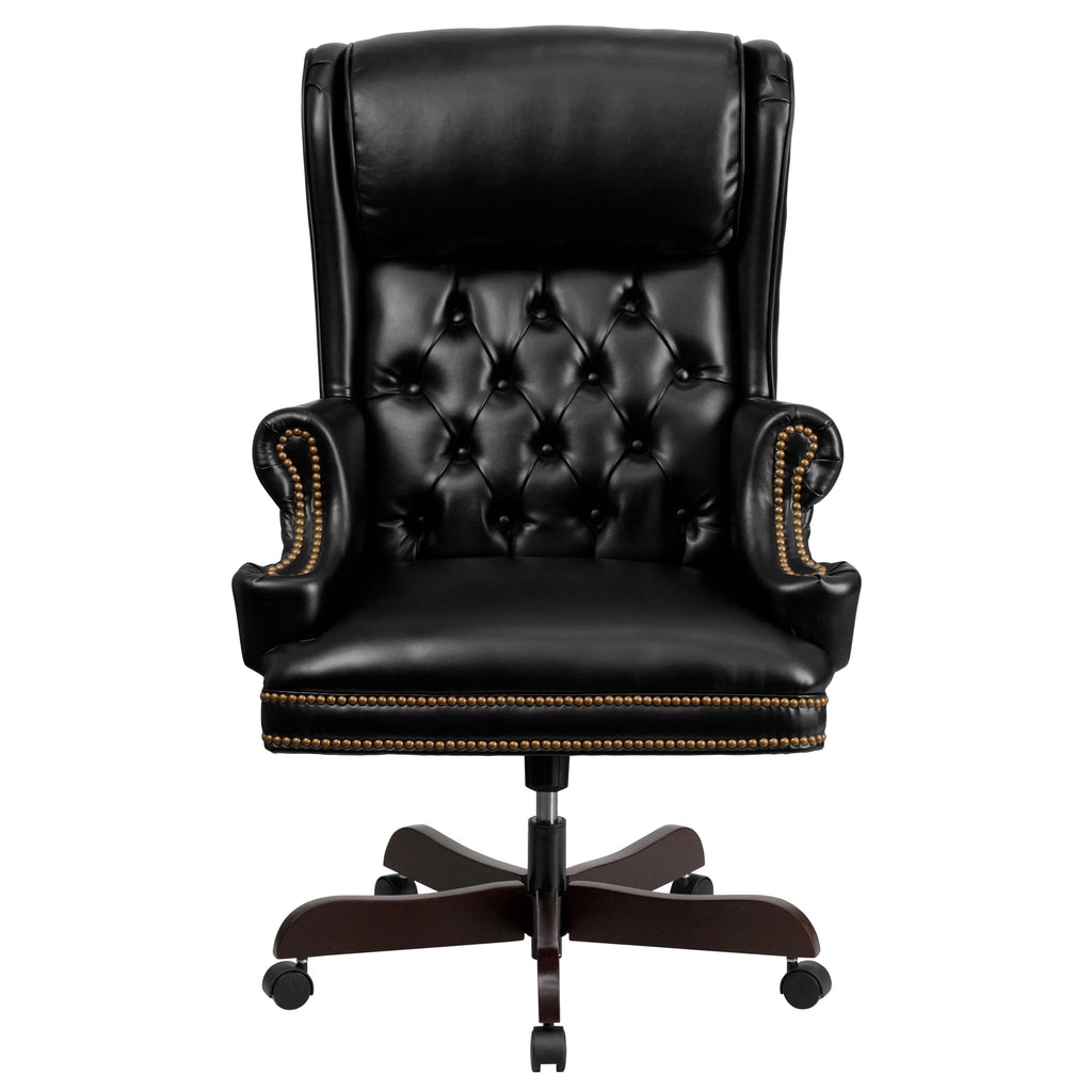 Black Tufted High Back Executive Office Chair V2849