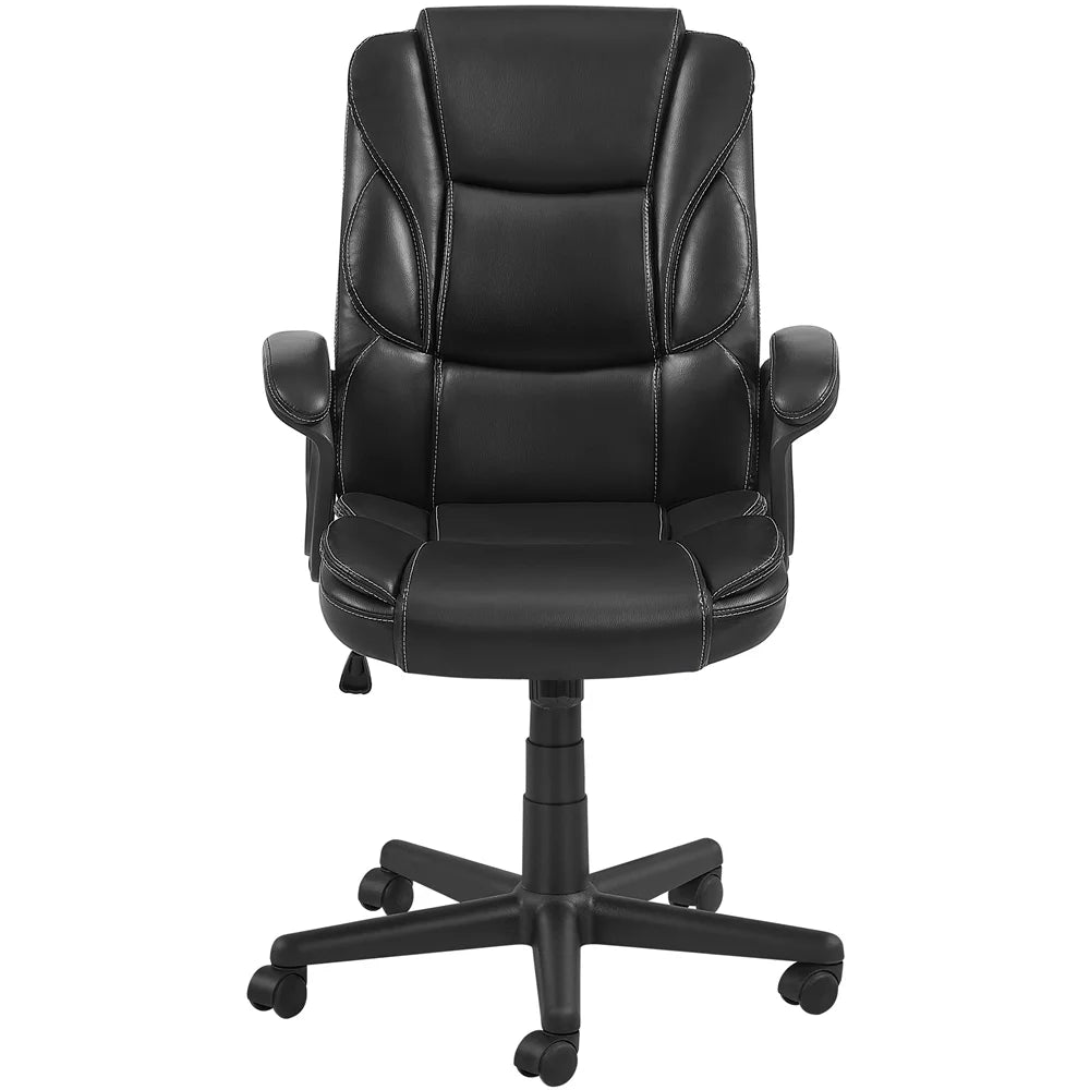 Black Adjustable High Back PU Leather Executive Chair Y636479