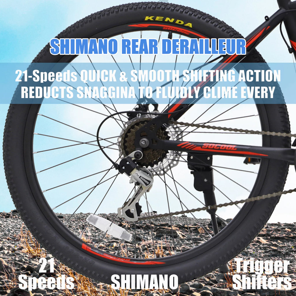 26 Inch 21 Speed Dual Disc Brakes Full Suspension Mountain Bike A9942