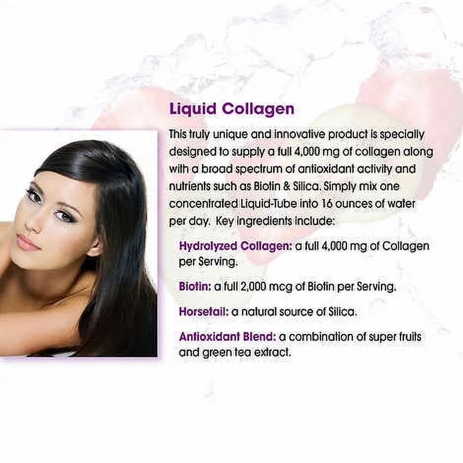 Liquid Collagen Drink Mix Tubes, 4000 Mg, 30 Ct W6860