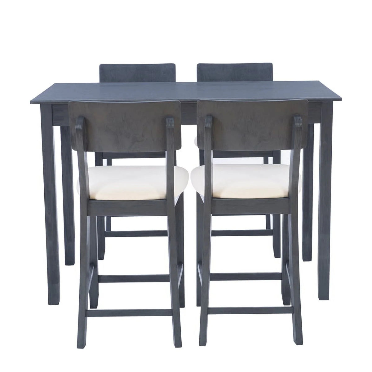 Dark Charcoal Wood Five Piece Tavern Set A73780