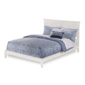 King Panel Platform Bed in White J5350