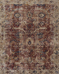 Red Beige 9'6 x 12'6 Rug Q5579