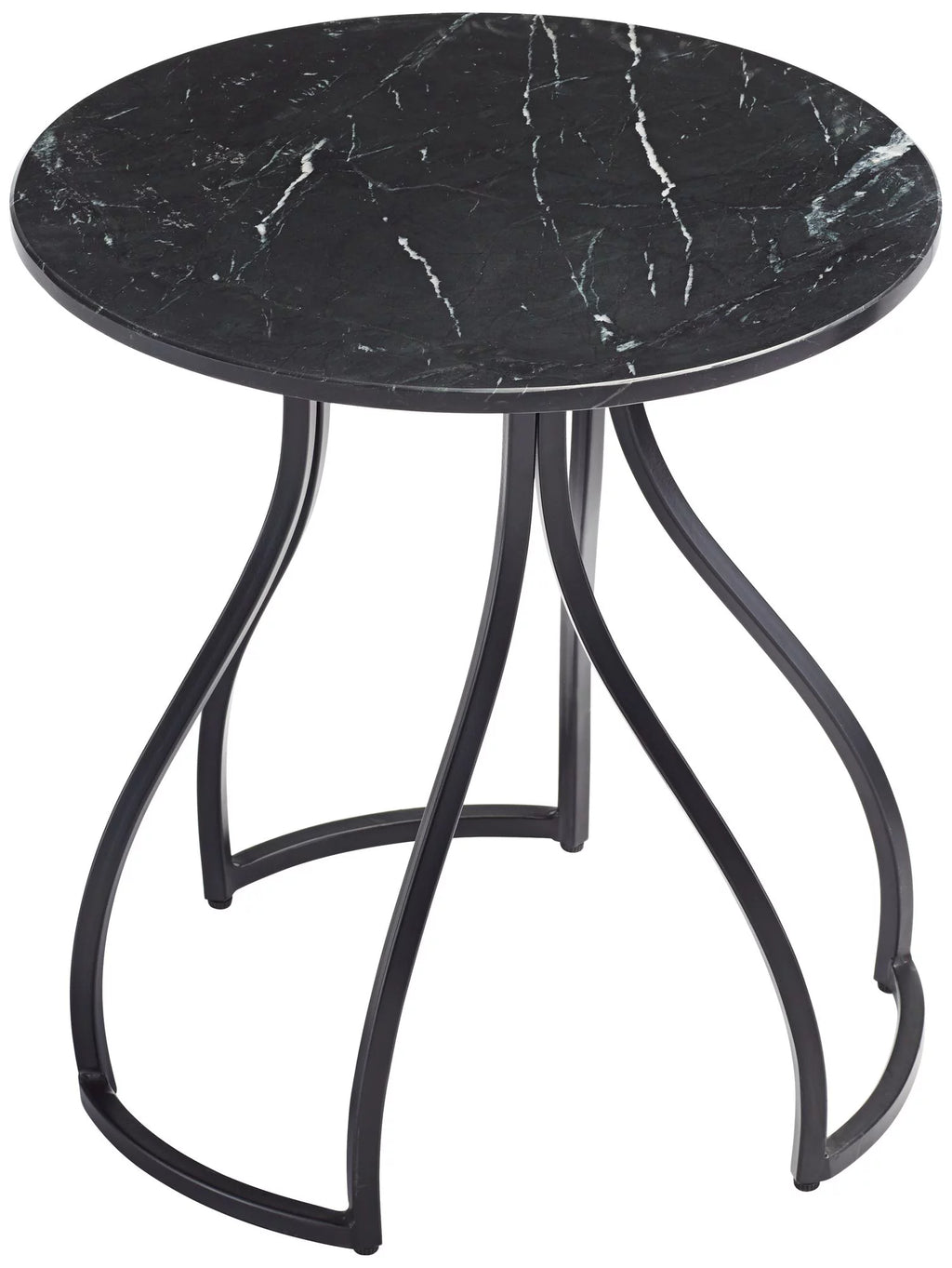 Black Marble Accent Table D351