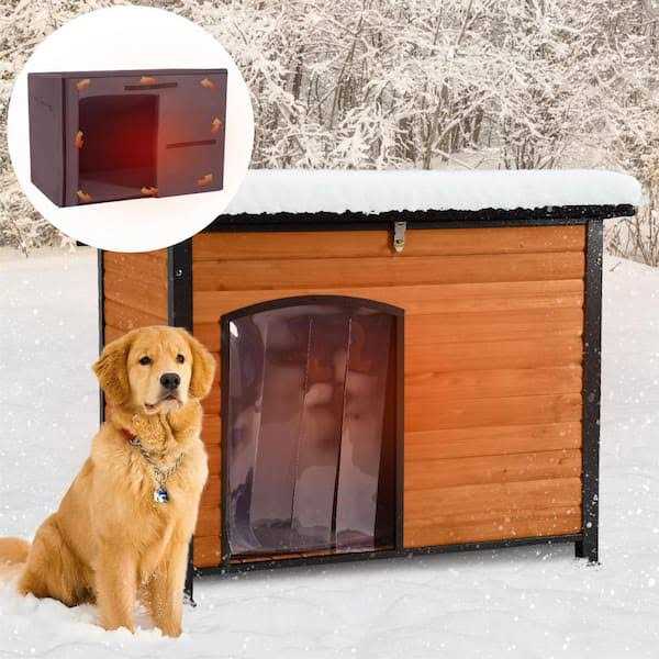 Insulated Outdoor Dog House with Liner O583575