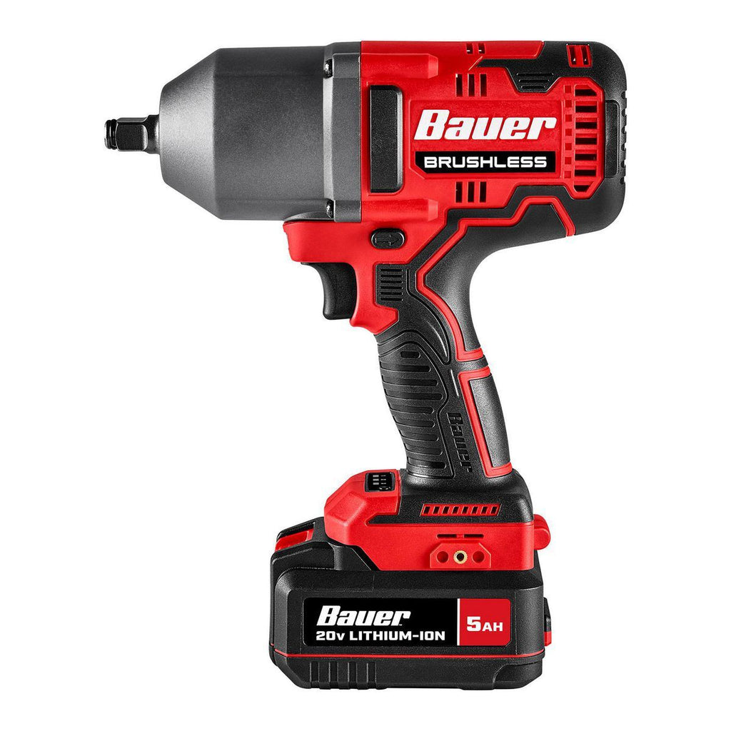 20V Brushless Cordless 1/2 in. High-Torque Impact Wrench Kit with 5 Ah Battery and Charger N918368