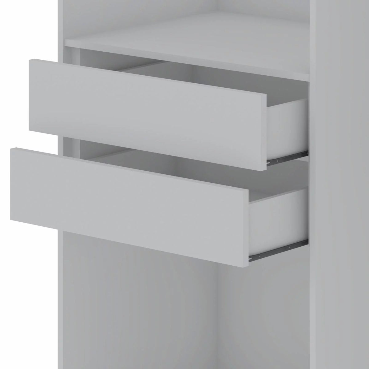 White Wood Wardrobe Armoire Closet W261953