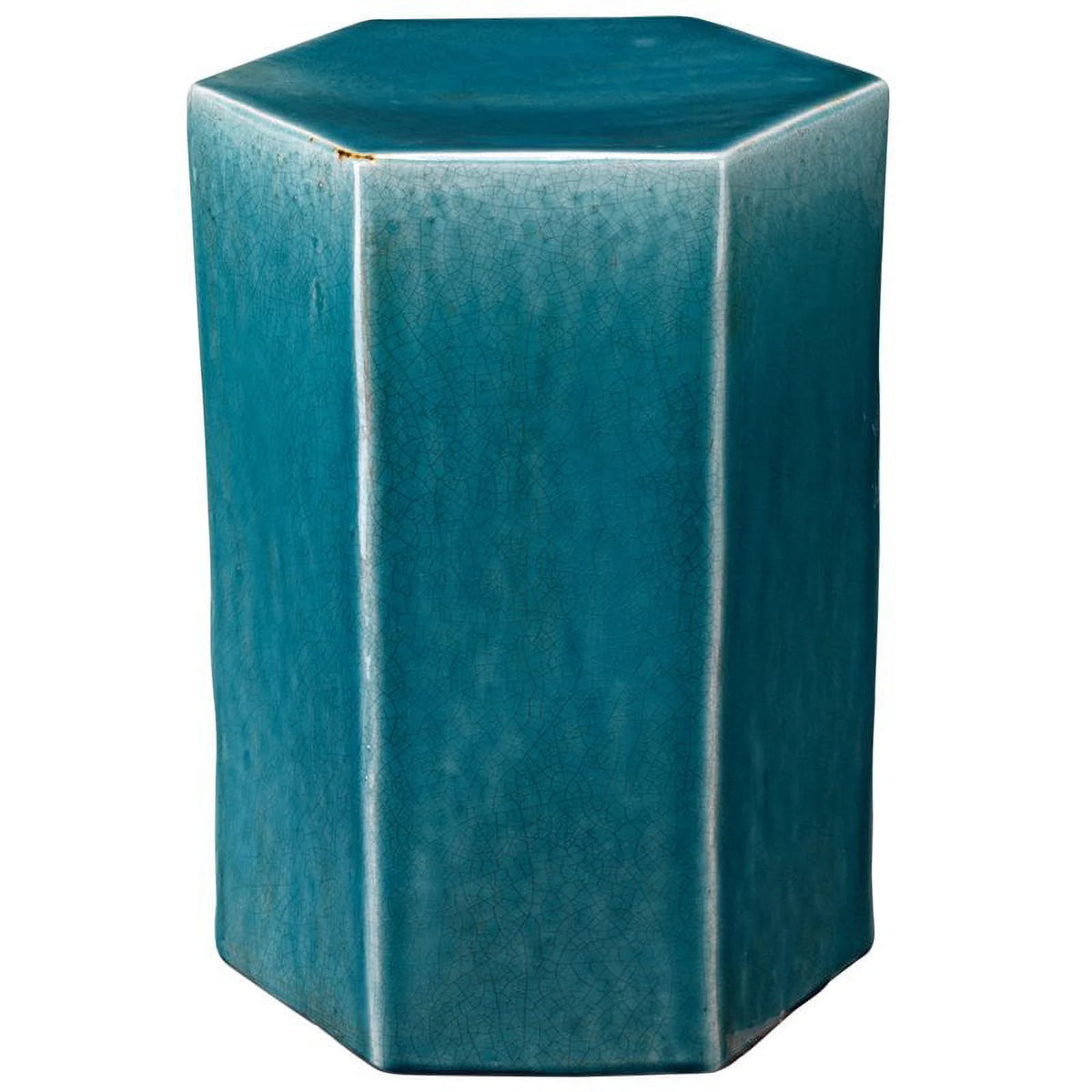 Ceramic Side Table in Azure Blue - Set of 2 V3475