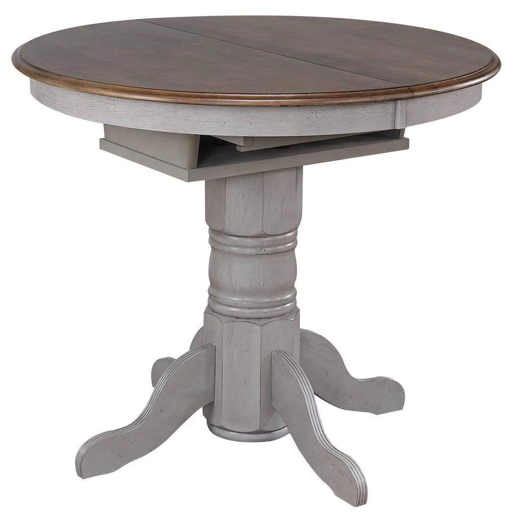 42" Round to 60" Oval Wood Pub Table Y438