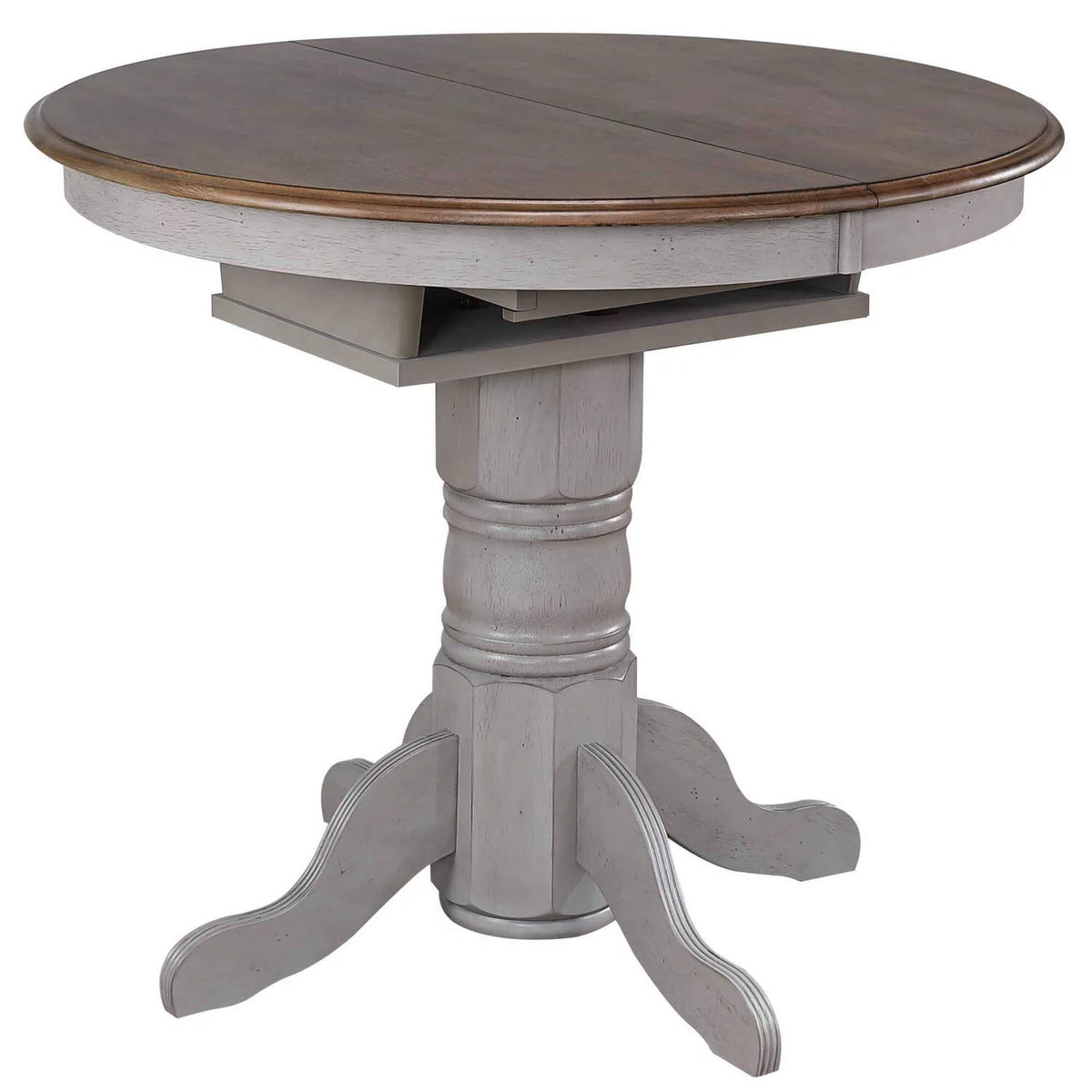 42" Round to 60" Oval Wood Pub Table Y438