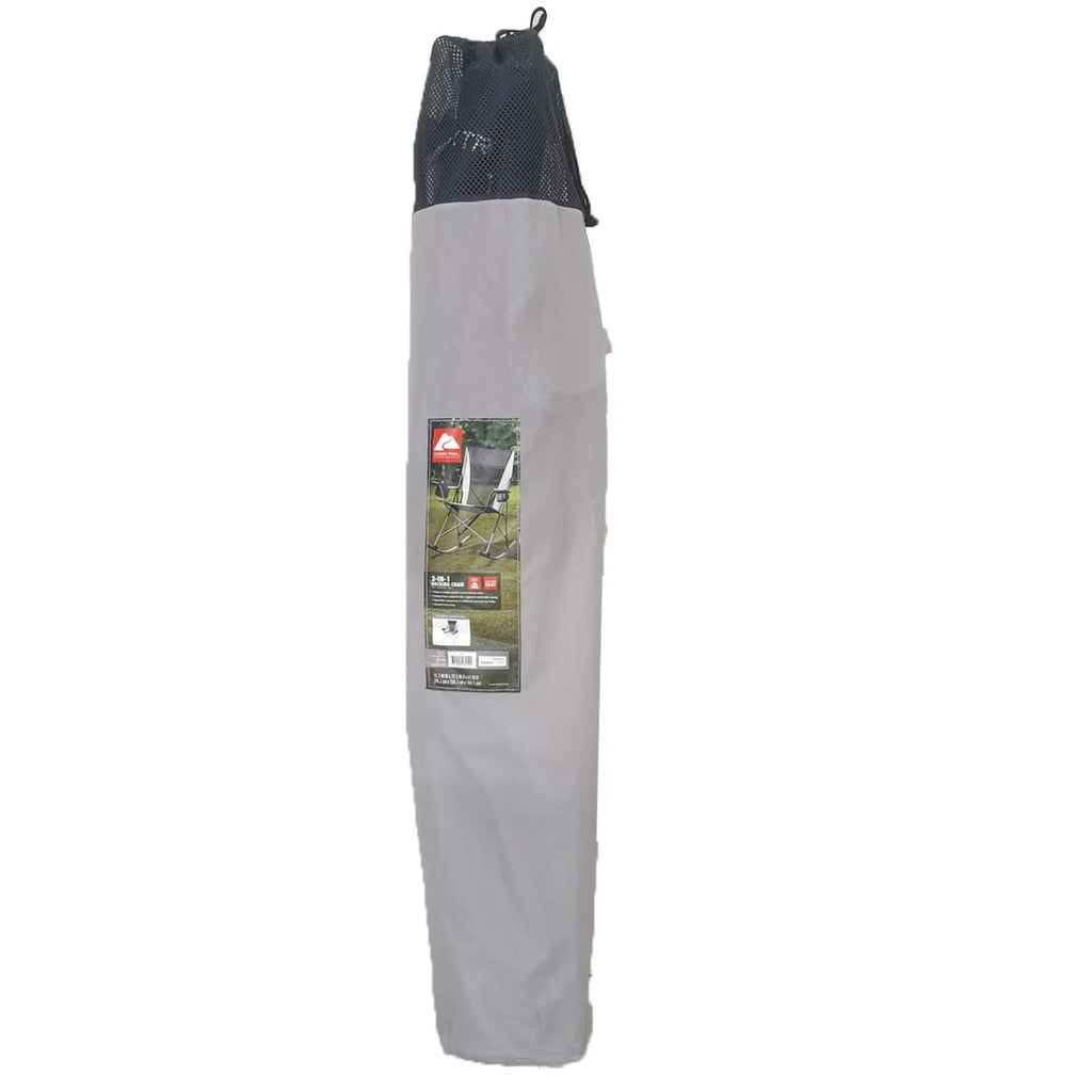 Gray and Black Mesh Camp Chair M661