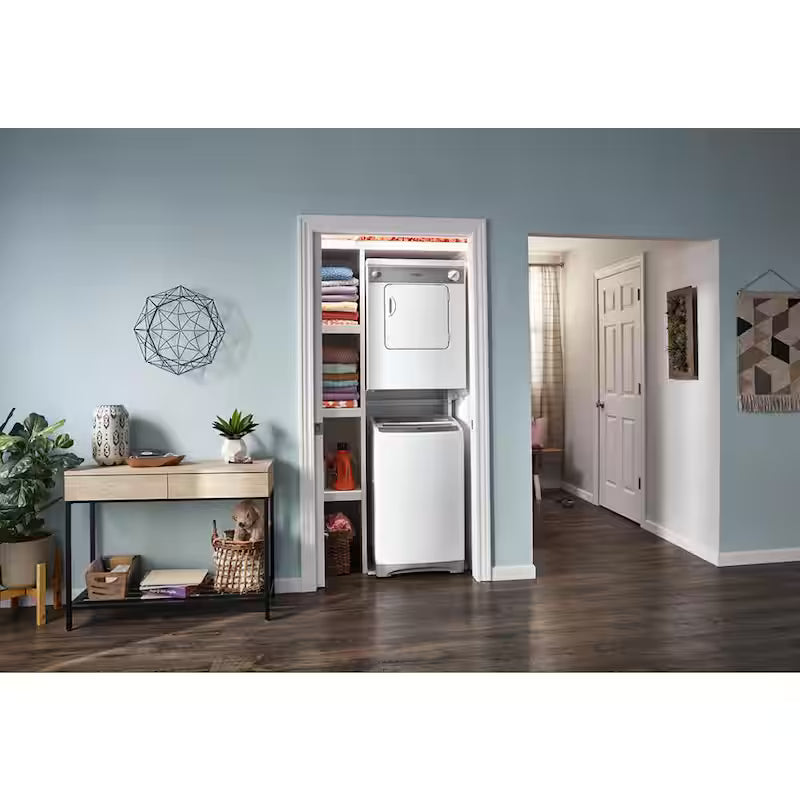 White Compact Electric Vented Dryer O830
