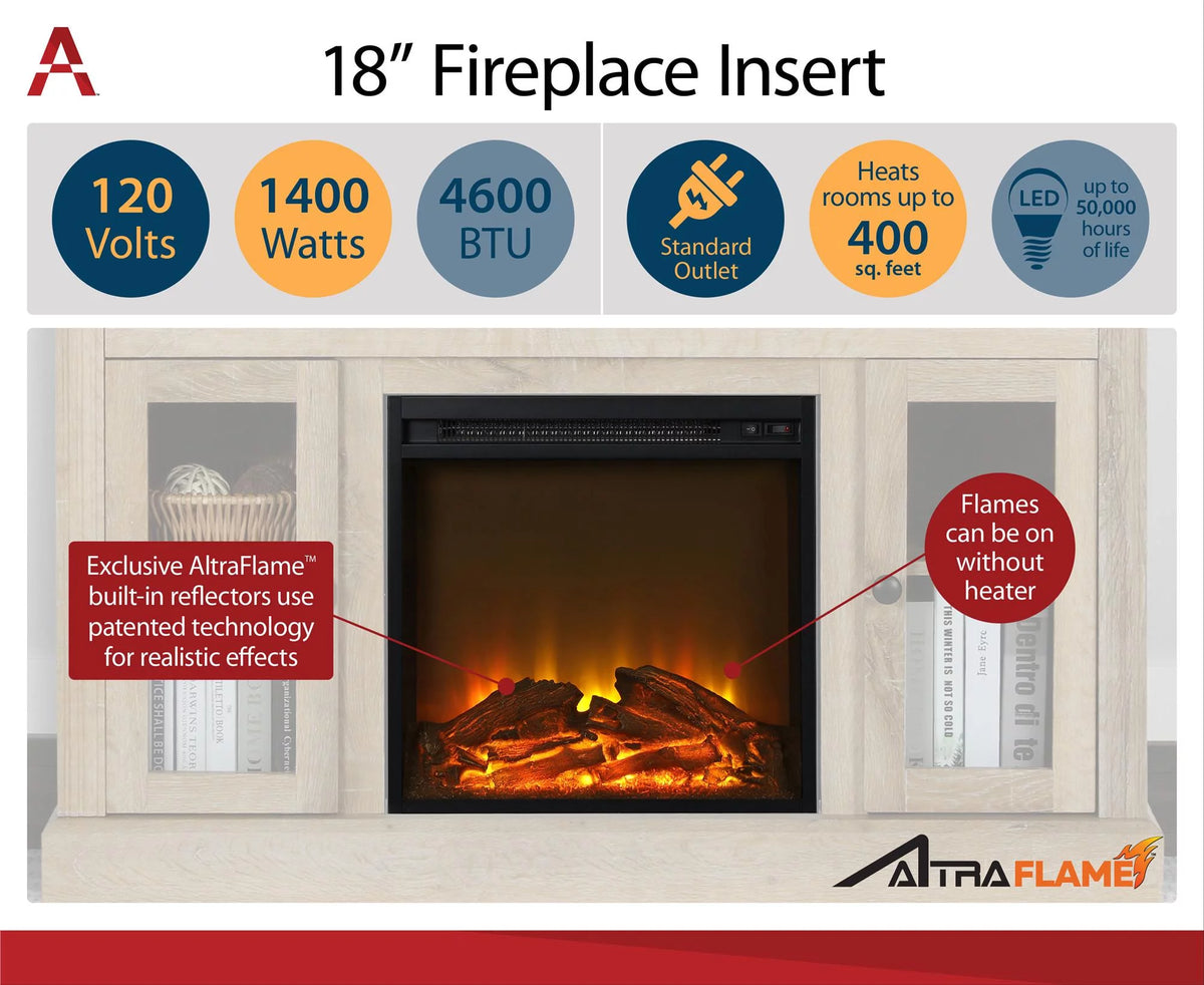 65" Console Fireplace S3707