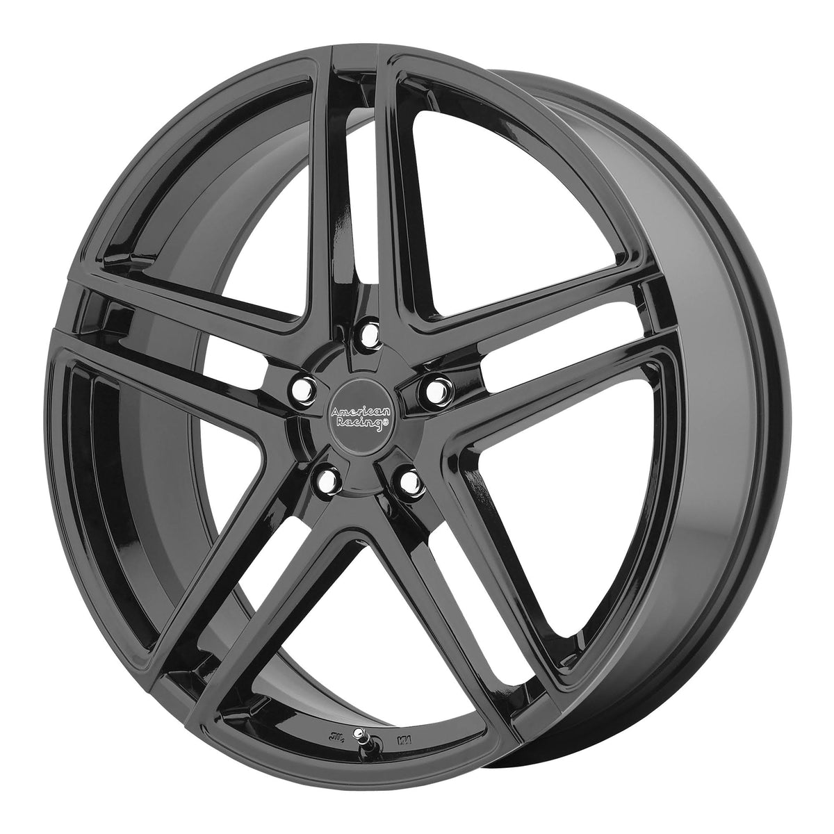 17x7.5 5x112.00 Black Wheel Q41973