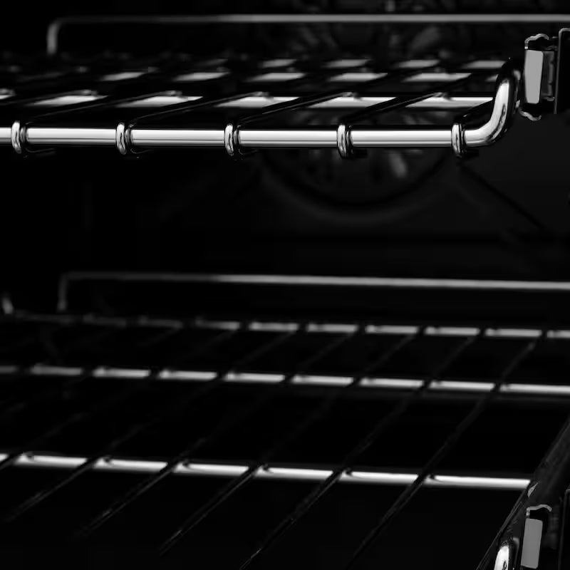6-Burner Dual Fuel Range with Black Matte Door in Stainless Steel and Polished Gold U955