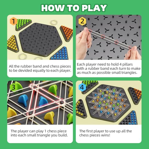 Chain Triangle Chess Game 2 to 4 Players P853399