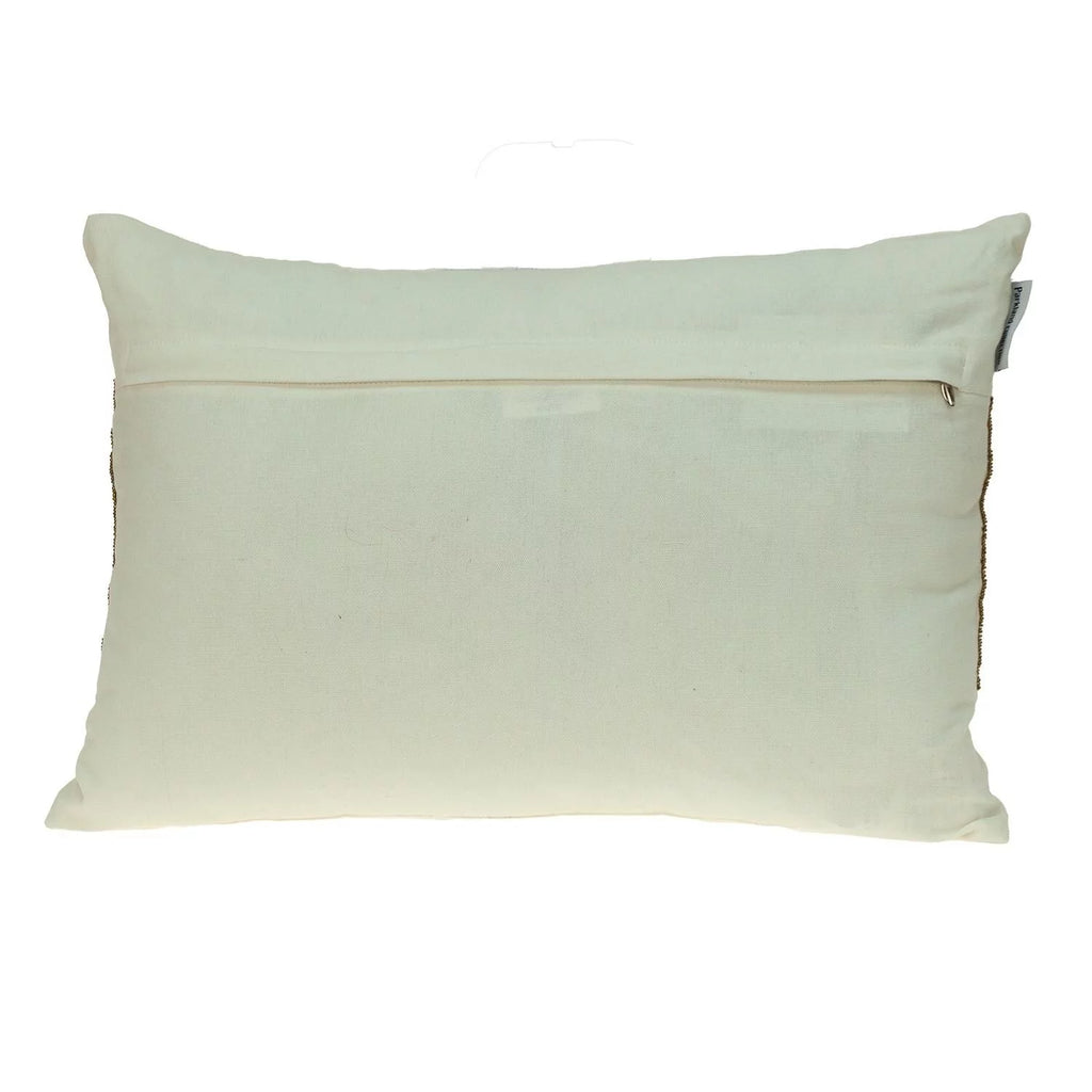 Off White Lumbar Throw Pillow C744