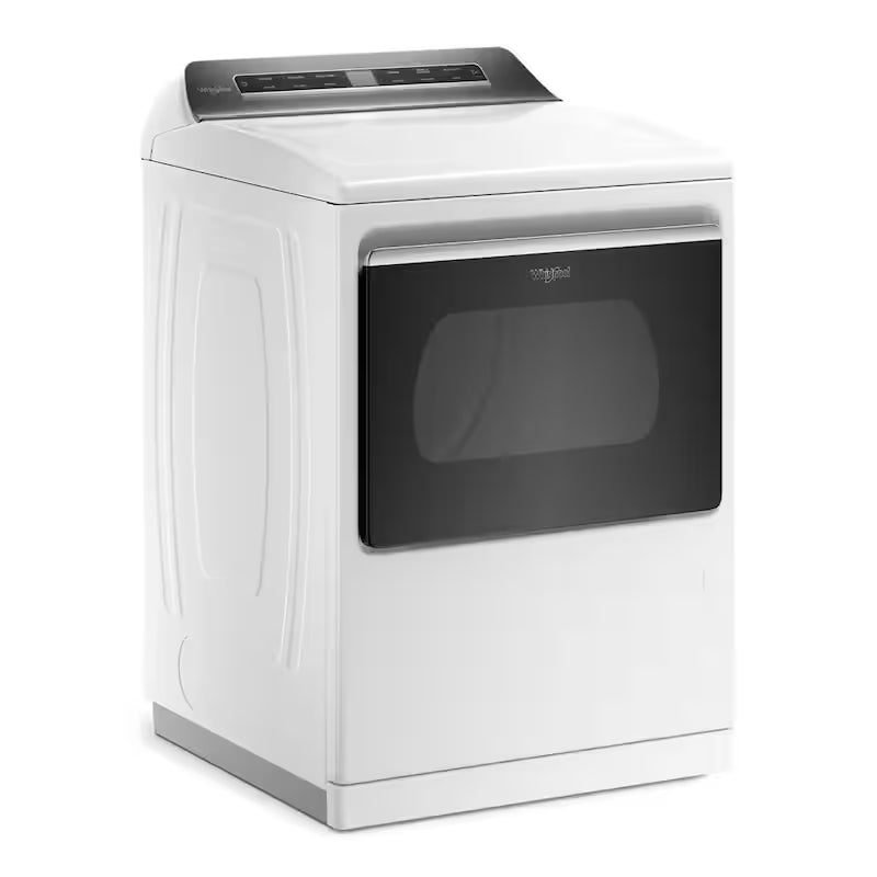 White 7.4 cu. ft. Smart Gas Vented Dryer with Steam F502247