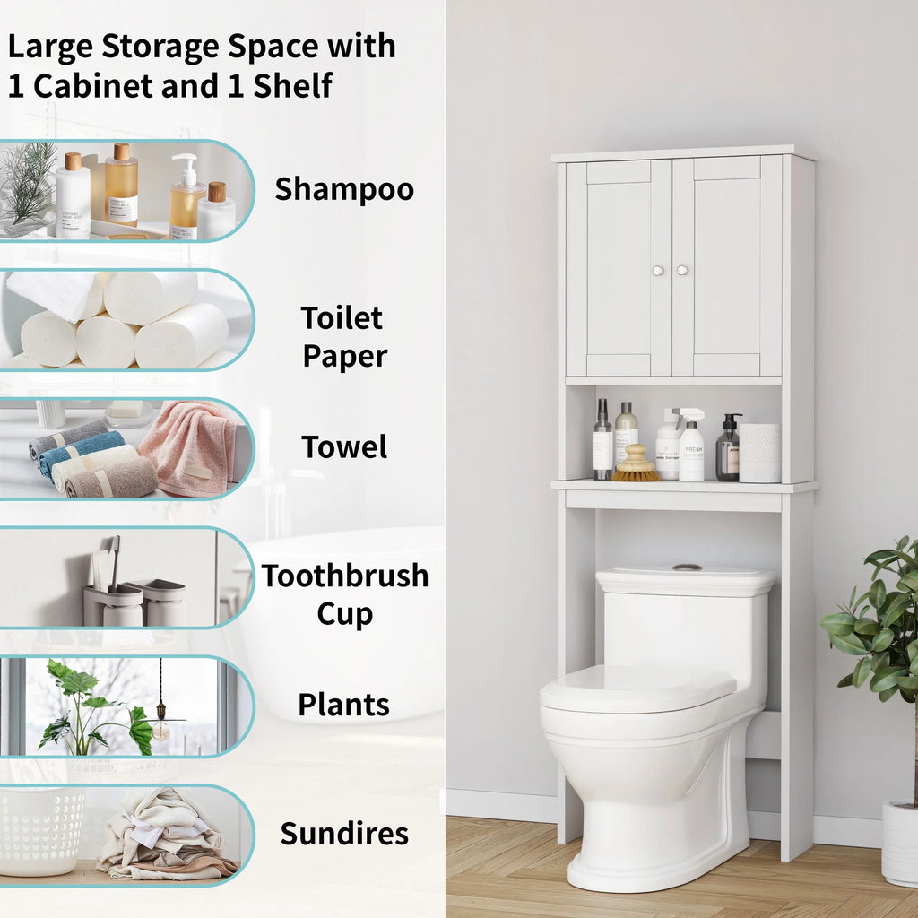 Over The Toilet Storage Cabinet White Y533143