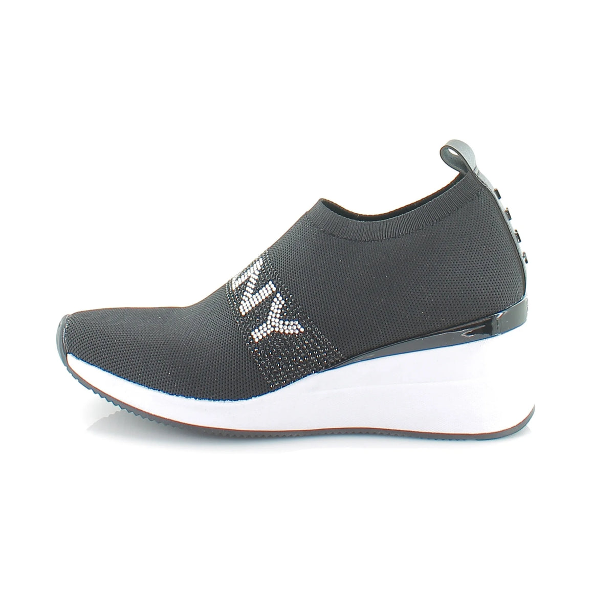 Black Slip On Wedge N5607