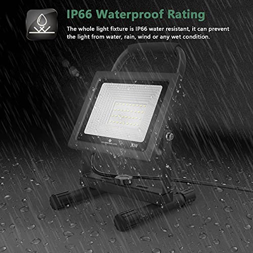 50W LED Work Light, 5000LM, IP66 Waterproof, 16ft Cord with Plug V755201