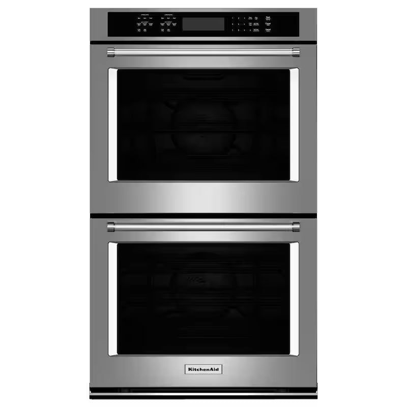 27 in. Double Electric Wall Oven Self-Cleaning with Convection in Stainless Steel B563