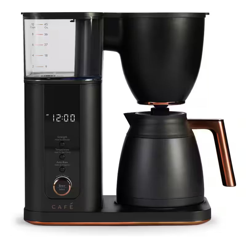 10 Cup Matte Black Drip Coffee Maker with Thermal Carafe E53510